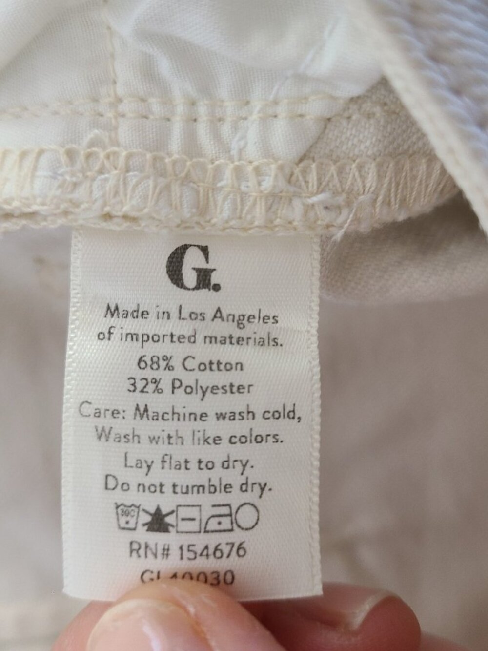 Goop G. Label Yu Denim Pencil Skirt Midi in Natural size 27 - Picture 9 of 9